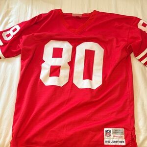 Mitchell & Ness Red NFL Jerry Rice Jersey